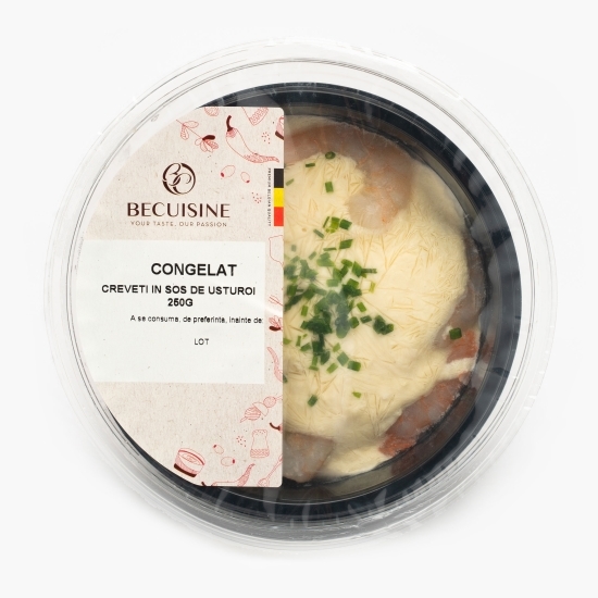 Creveți scampi în sos de usturoi 250g