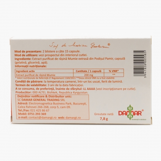 Extract purificat de rășină 30 capsule