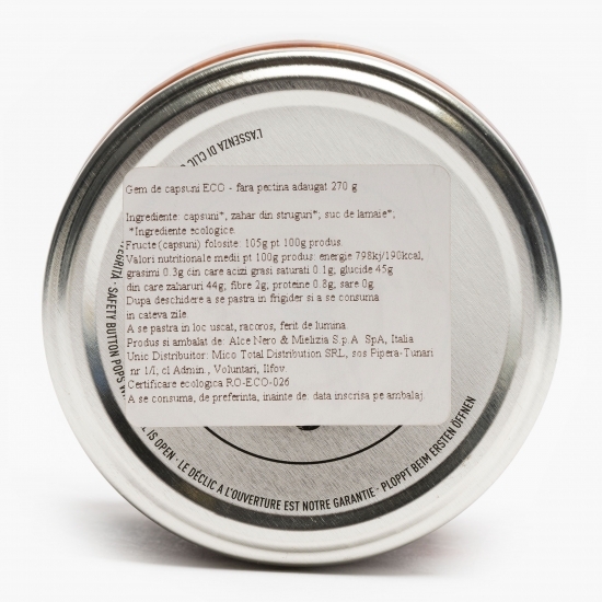 Gem de căpșuni eco, fără pectină adăugată 270g