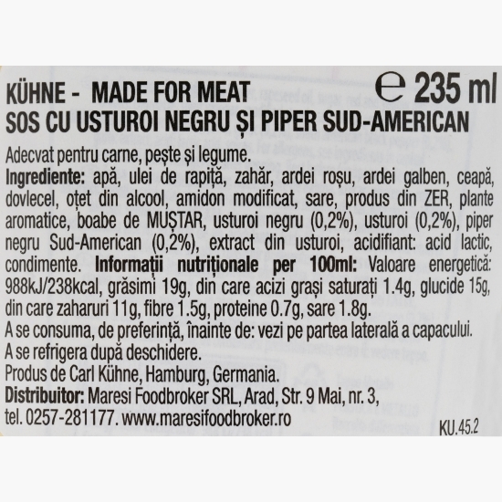Sos picant de usturoi negru 0.25l