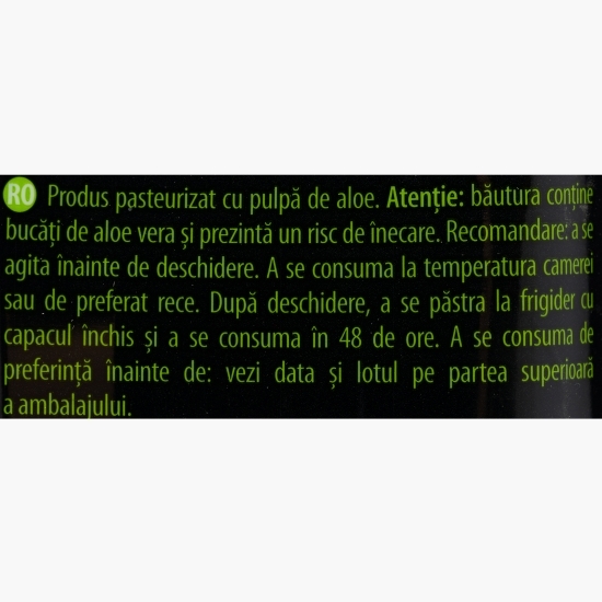 Băutură răcoritoare necarbogazoasă cu aloe vera, zero zahăr 1.5l