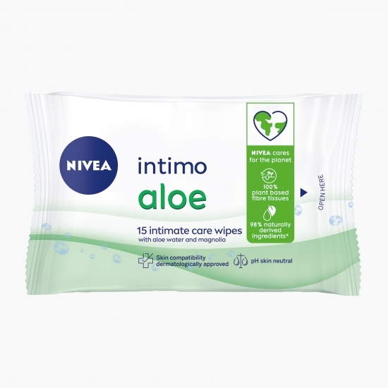 Șervețele intime aloe 15 buc