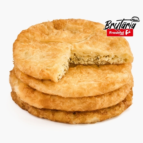Plăcintă la tigaie cu brânză și verdeață 180g