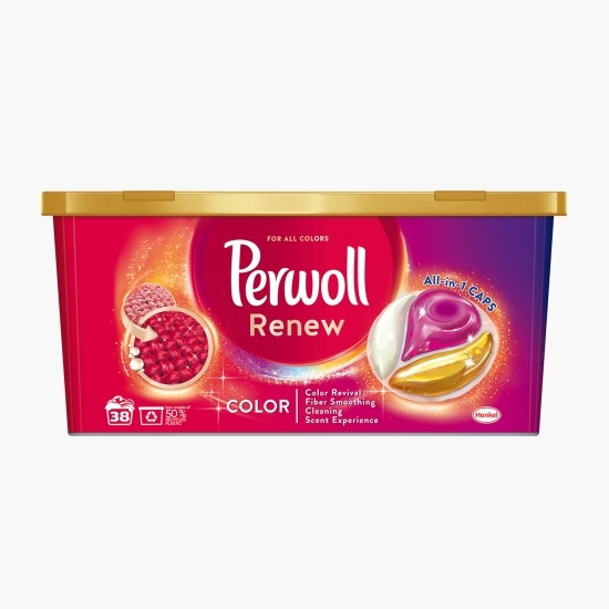 Detergent de rufe capsule pentru haine colorate All in one, 38 spălări