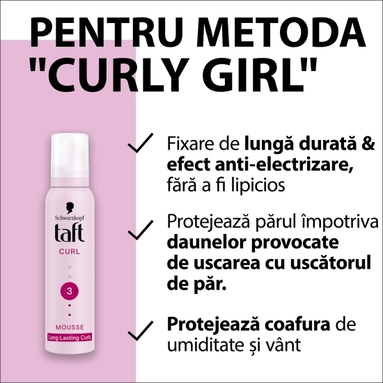 Spumă pentru păr Curl (3) 200ml