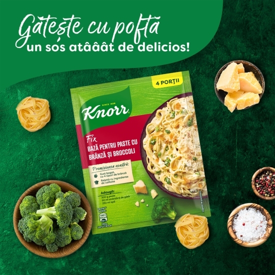 Fix bază pentru paste cu brânză și broccoli 39g