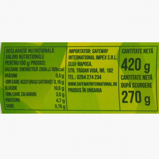 Mazăre verde proaspătă 420g