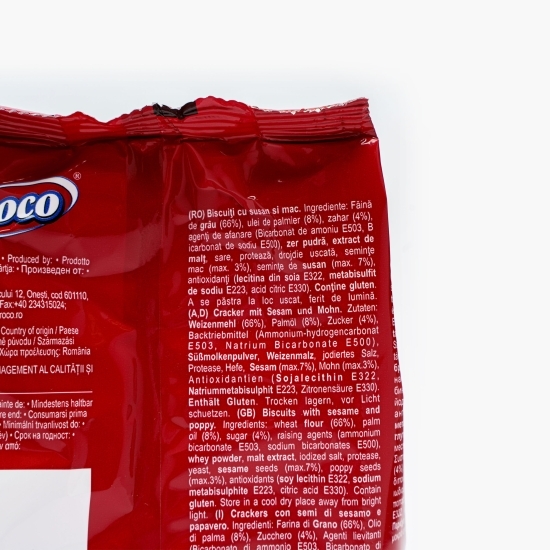 Crackers cu susan și mac 100g