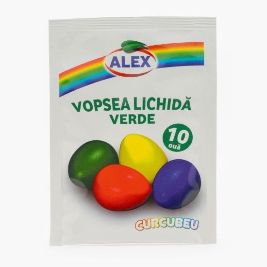 Vopsea lichidă (10 ouă) verde 5ml