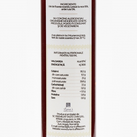 Ulei de floarea-soarelui aromatizat cu ardei iute 0.25l