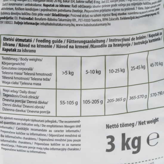 Hrană pentru câini, 3kg, cu aromă de carne de miel