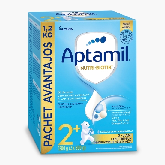 Formulă de lapte praf NUTRI-BIOTIK 2+, 2-3 ani, 1.200g