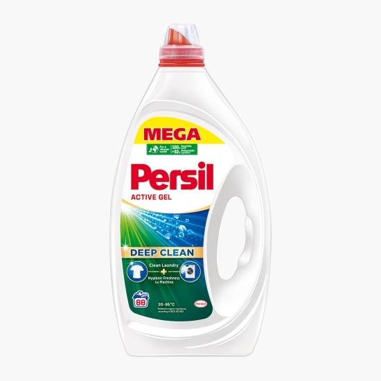 Detergent de rufe lichid Active Gel, Deep Clean, 88 spălări, 3.96l