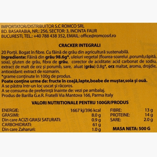Biscuiți din cereale integrale 500g