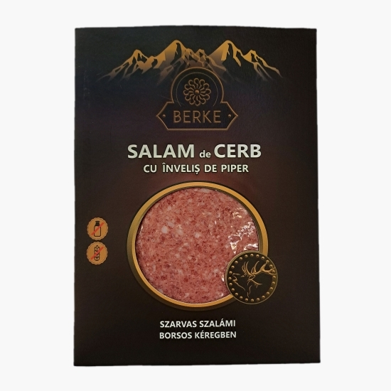 Salam de cerb cu înveliș de piper 100g