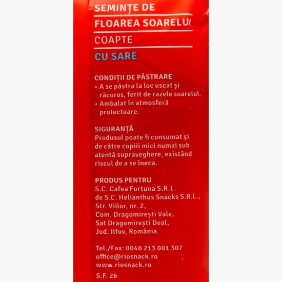 Semințe floarea-soarelui negre cu sare 40g