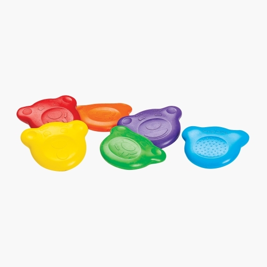 Set 6 creioane cerate Carioca Baby 1+ ani, Teddy