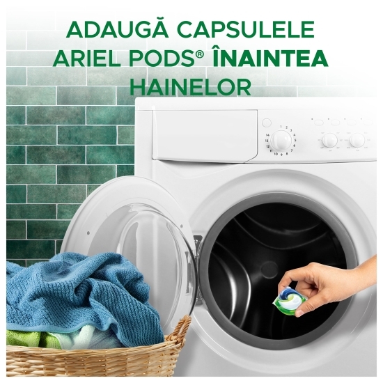 Detergent de rufe capsule All in One Pods Mountain Spring, 58 spălări
