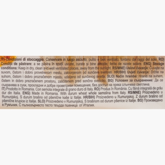 Paste Spaghetti integrale 500g