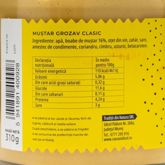 Muștar Grozav Clasic 310g