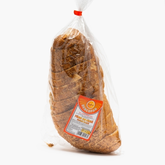 Pâine cu făină neagră feliată 400g