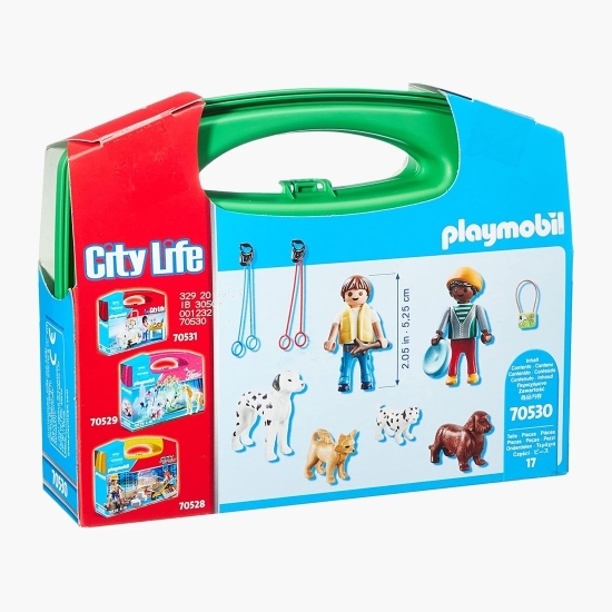 Set portabil figurine - Copii cu cățeluși, 3+ ani