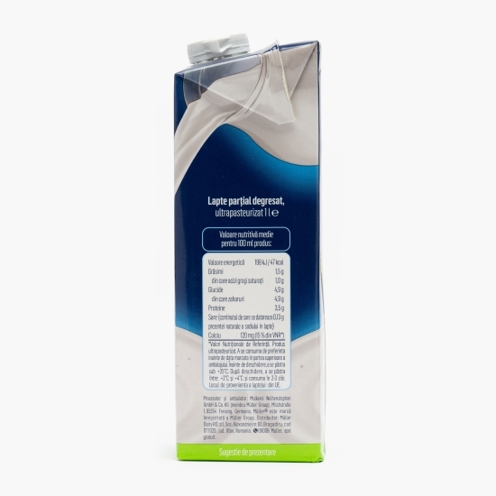 Lapte UHT 1.5% grăsime 1l