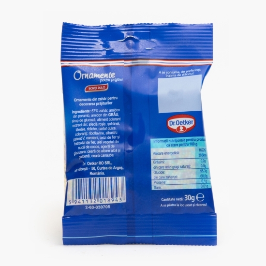 Ornamente pentru prăjituri bobițe dulci 30g