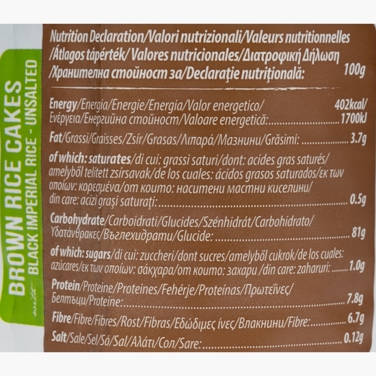 Rondele de orez fără sare 120g