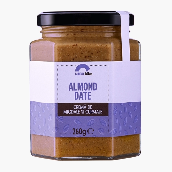 Cremă tartinabilă de migdale și curmale 260g