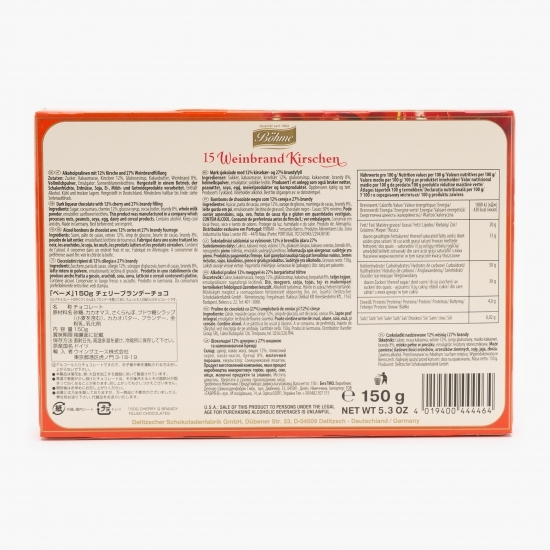 Praline de ciocolată cu coniac și cireșe 150g