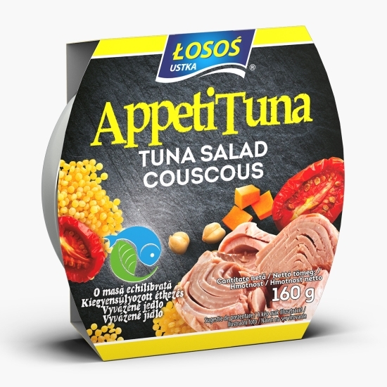 Salată cu ton, cous-cous și legume 160g