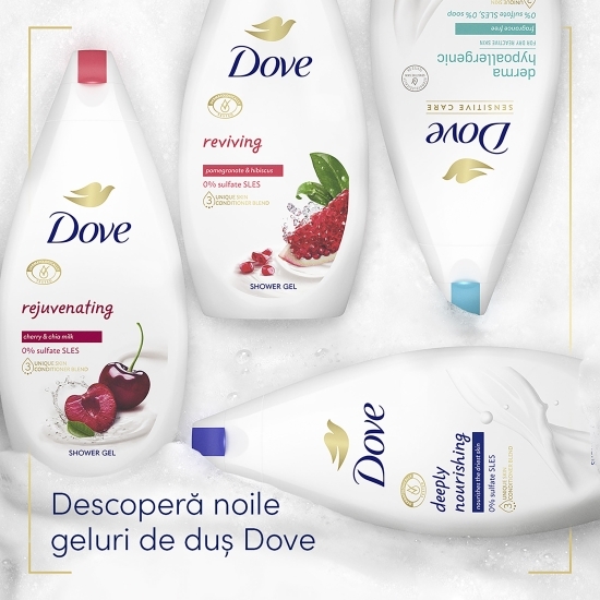 Gel de duș Rejuvenating cu extract de cireșe și chia 450ml