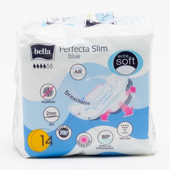 Absorbante Perfecta Slim blue 14 buc