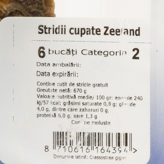 Stridii cupate 670g, 6 buc