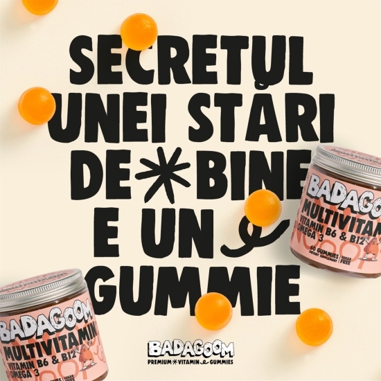 Jeleuri gumate Multivitamine cu Omega 3, 60 buc