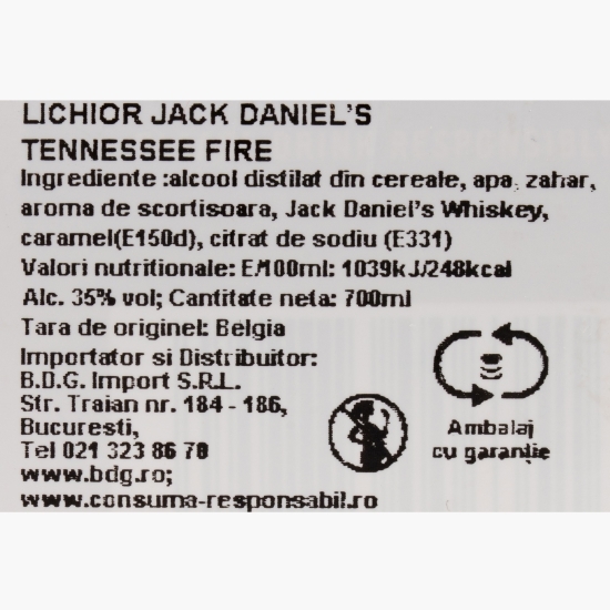 Lichior Tennessee Fire, 35%, 0.7l