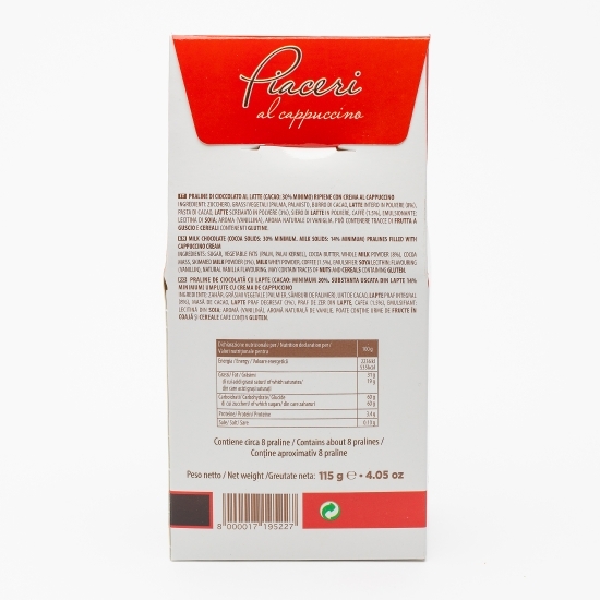 Praline de ciocolată umplute cu cremă de cappuccino 115g