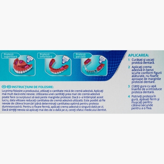 Cremă adezivă pentru proteza dentară, Ultra Fixare Neutro, 40g