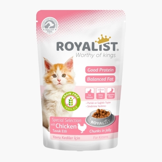 Hrană umedă pentru pisici Kitten, cu pui, 85g