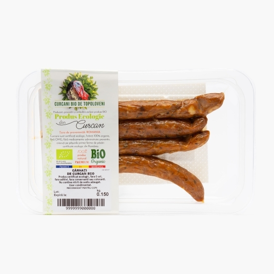 Cârnați eco din carne de curcan 150g