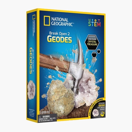 Kit creativ - Învață să spargi o geodă, 3+ ani