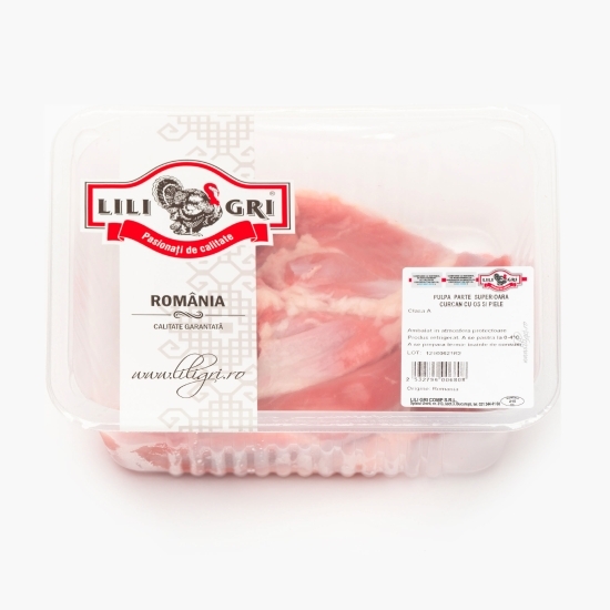 Pulpă superioară de curcan cu os și piele 850g