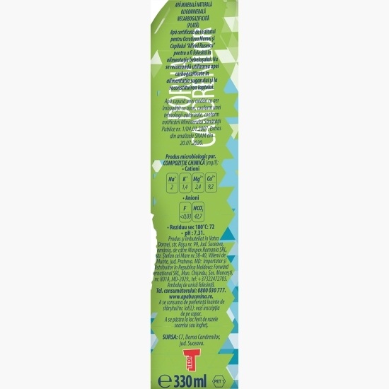 Apă minerală naturală plată 0.33l