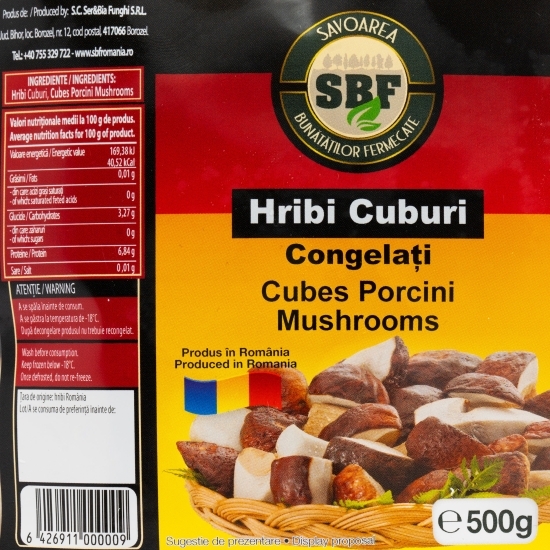 Hribi cuburi 500g