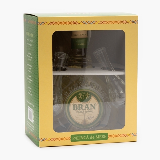 Pălincă mere 40% alc. 0.7l + 2 țoiuri 