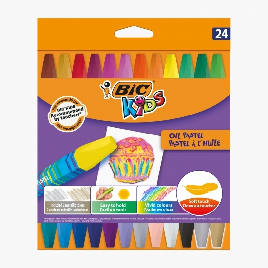 Set creioane cerate Oil pastel 24 buc