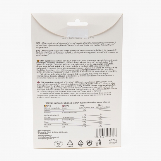 Ceafă eco de porc 70g