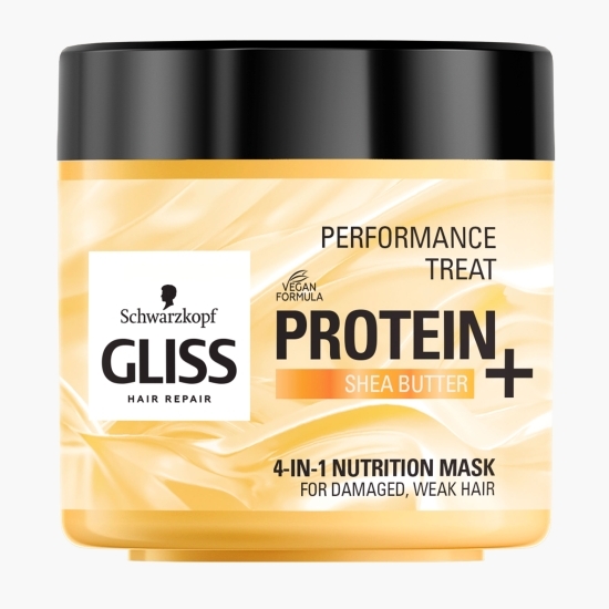 Tratament mască de păr 4 în 1 pentru păr deteriorat și fragil Protein Shea 400ml