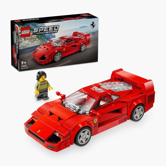 Supermașina Ferrari F40, 76934 Speed Champions, 318 piese, +9 ani
